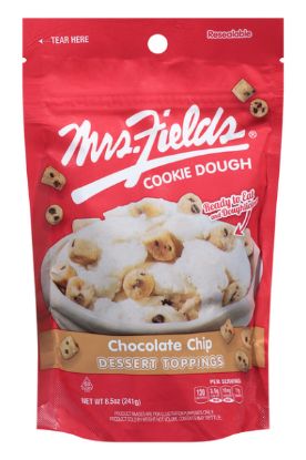 Picture of Mrs Fields Cookie Dough Dessert Toppings Chocolate Chip 8.5 Oz
