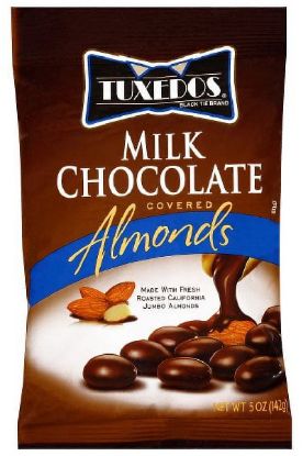 Picture of Tuxedos Milk Chocolate Covered Almonds 5 Oz