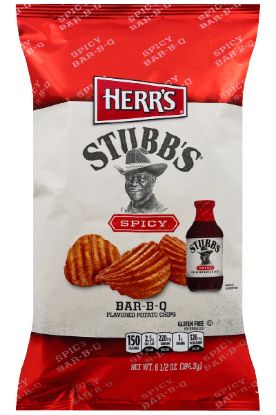 Picture of Herr/'s Stubbs Spicy Bbq Potato Chips 6.5 Oz