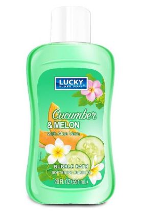 Picture of Lucky Cucumber And Melon With Aloe Vera Bubble Bath 20 Oz
