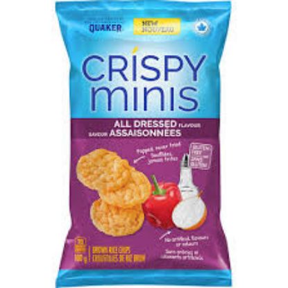 Picture of Quaker Crispy Minis All Dressed Rice Chips - Gluten Free 100 Gm