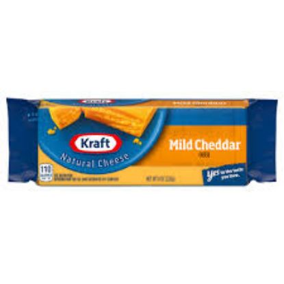 Picture of Kraft Cheese Block Mild Cheddar 8oz 8 Oz