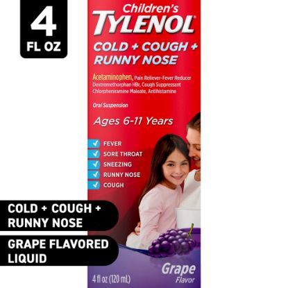Picture of Tylenol Chld Cc & Rn Grp 4 Oz