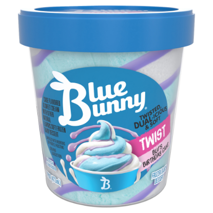 Picture of Blue Bunny Pints Twist Blu/'S Birthday Cake 16 Oz