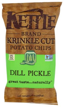 Picture of Kettle Kettle Potato Chips Krinkle Cut Dill Pickle 5 Oz