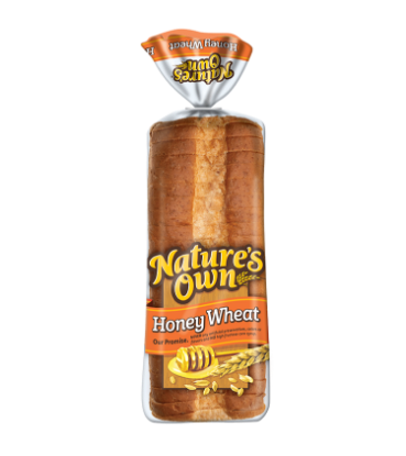 Picture of Natures Own Honey Wheat Bread 20 Oz