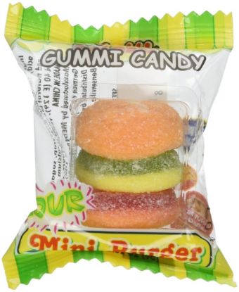 Picture of Efrutti Mini Sour Gummi Burger 1 Ct