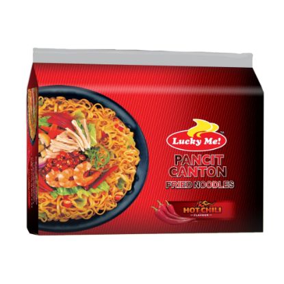 Picture of Lucky Me! Pancit Canton Hot Chili Chow Mein Noodles 1 Ct
