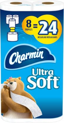 Picture of Charmin Bathroom Tissue Ultra Soft 8 / 24 8 Ct