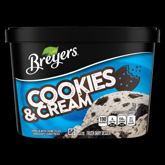 Picture of Breyers Cookies & Cream Ice Cream 16 Oz