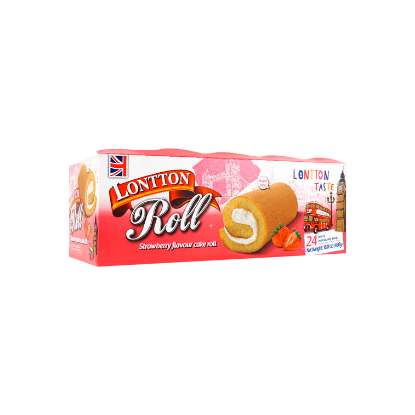 Picture of Lontton Roll Strawberry Roll Cake (24 Pcs) 16.8 Oz