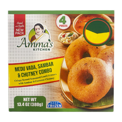 Picture of Amma/'s Kitchen Combo Meduvada Sambar Chutn 380 Grams