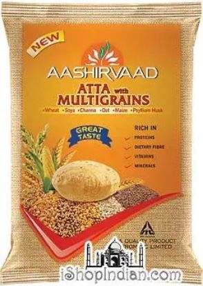 Picture of Aashirvaad Whole Wheat Multigrain Flour 4 Lbs