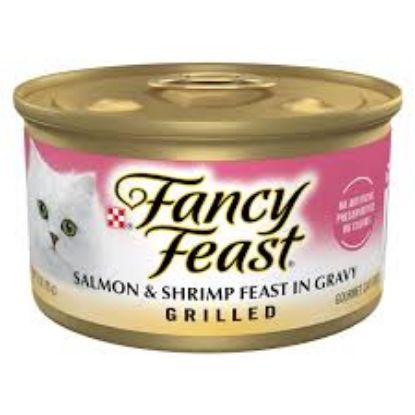 Picture of Fancy Feast Grilled Salmon & Shrimps Feast In Gravy 3 Oz