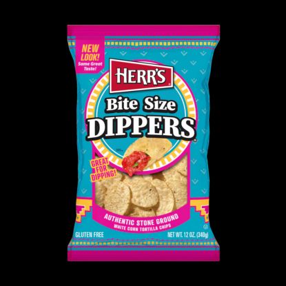 Picture of Herr/'s Bite Size Dippers Tortilla Chips Gluten Free 12 Oz