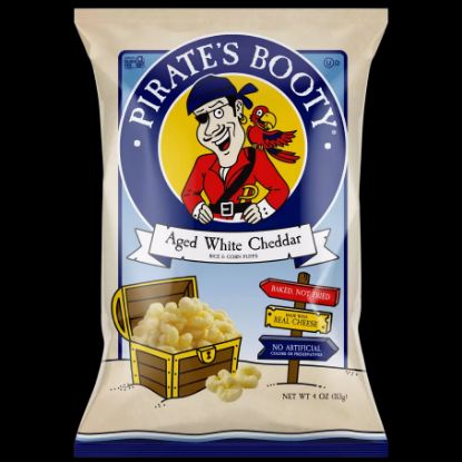 Picture of Pirate Brand Pirates Booty Aged White Cheddar Puffs 4 Oz