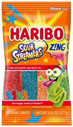 Picture of Haribo Sour Streamers 4.5 Oz