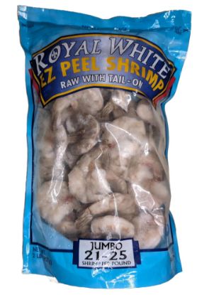 Picture of Royal White Peeled & Deveined Shrimps 21/25 2 Lbs
