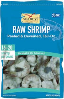 Picture of Captn/'S Pack Raw Shrimp Peeled And Deveined 21 -25 2 Lbs