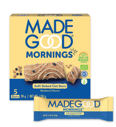 Picture of Madegood Mornings Soft Baked Oat Bars Blueberry Flavor 30 Grams