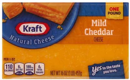 Picture of Kraft Cheese Block Mild Cheddar 16 Oz