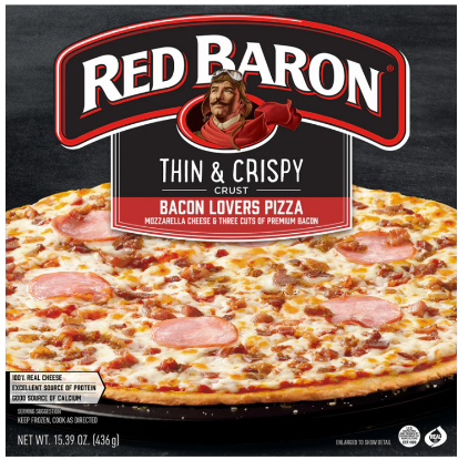 Picture of Red Baron Thin & Crispy Pizza Bacon 15.39 Oz