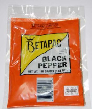 Picture of Betapac Black Pepper Fine Ground Powder 0.18 Oz