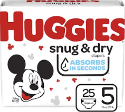 Picture of Huggies Snug And Dry Size 5 25 Ct