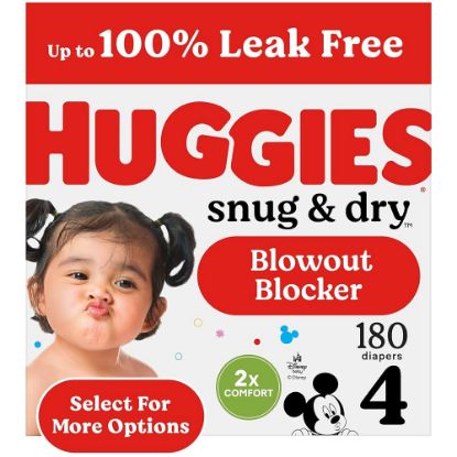 Picture of Huggies Snug Dry Size 4 Mega Box 92 Ct