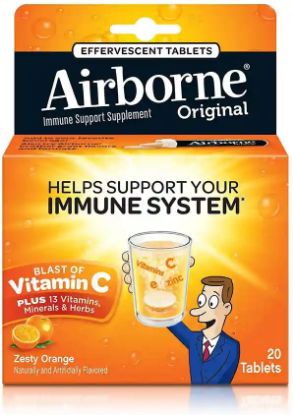 Picture of Immune Support Supplement Tablets - Zesty Orange 20 Ct
