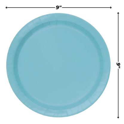 Picture of Unique Blue Paper Plates 16 Count 9 In