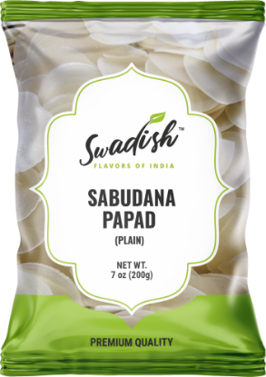 Picture of Swadish Sabudana Papad Plain 200 Grams