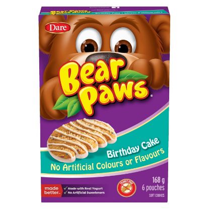 Picture of Dare Bear Paws Soft Cookies Birthday Cake 168 Grams