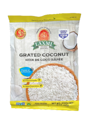 Picture of Laxmi Frozen Grated Coconut 400 Grams