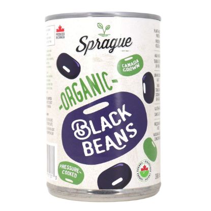 Picture of Sprague Organic Canned Legumes - Black Beans 398 Ml