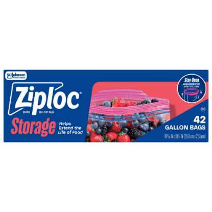 Picture of Ziplock Storage Bag Gallon 42 Ct